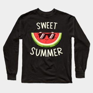 Sweet Summer Watermelon Lover Summer T-shirt Long Sleeve T-Shirt